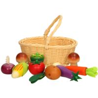 Pic houten groente in knickmand 11dlg. - thumbnail