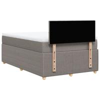 Boxspring met matras stof taupe 120x200 cm - thumbnail