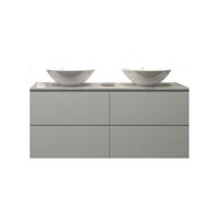 Badkamermeubelset Gliss Hermes 120 cm Hoogglans Wit Met Waskom - thumbnail