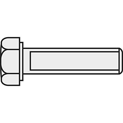 TOOLCRAFT 216330 Zeskantbout M1.2 10 mm Buitenzeskant DIN 933 Messing 10 stuk(s)