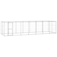 Hondenkennel 16,94 m² gegalvaniseerd staal - thumbnail