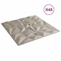 VidaXL 48 st wandpanelen amethist 12 m² 50x50 cm xps beton - thumbnail
