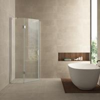 Pento cabine met 1 draaideur 1000 x 1000 x 2000 x 8 mm nano helder glas/chroom - thumbnail