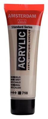 Royal Talens Amsterdam Standard Series Acrylverf Tube 20 ml - Warmgrijs 718