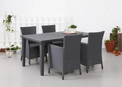 Allibert tafel Futura - grijs - 165x95x75 cm