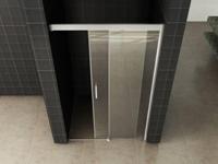 Wiesbaden Puerta nisdeur met 1 schuifdeur 1400 x 2000 x 8 mm nano helder glas/chroom 20.3434 - thumbnail