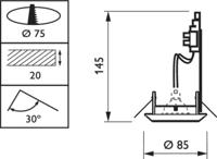 Philips LED Spot Zadora RS049B Wit 5W 365lm 40D - 830 Warm Wit | Zaagmaat 75mm - incl. GU10 LED spot - thumbnail