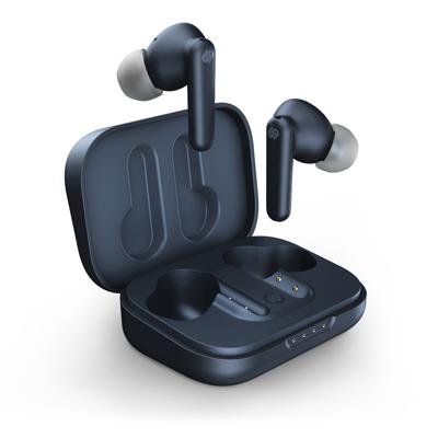 Urbanista London True Draadloze Oordopjes, hoofdtelefoon actieve ruisonderdrukking, 25 uur afspeeltijd, draadloze oplaadcase, bluetooth 5.0, uitstekende belkwaliteit, compatibel Android en iOS, Blauw