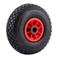 Sr bolderkar wiel rood 300x4 260x85 met rode kunststof velg - thumbnail