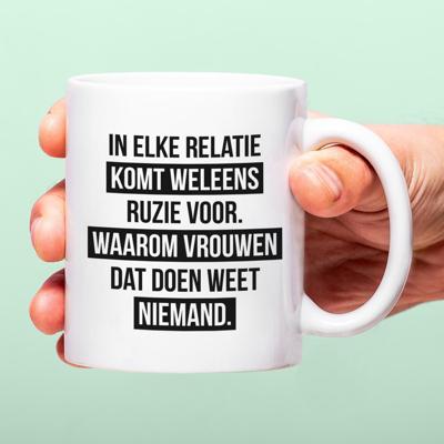 Mok In elke relatie komt ruzie voor Mok In elke relatie komt ruzie voor