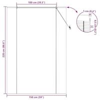 Raambuiten & Gordijnen Naturel 150 x 220 cm Bamboe - thumbnail