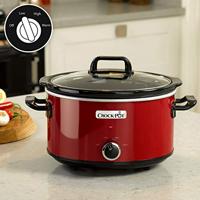 Crock-Pot SCV400RD elektrische sudderpan 3,5 l Zwart, Rood - thumbnail