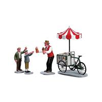 Lemax gelato cart s/4 kerstdorp figuur type 5 Caddington Village 2013 - thumbnail