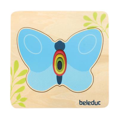 Beleduc houten lagenpuzzel vlinder