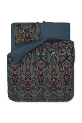 Pip Studio Pip Studio Pavoni Dekbedovertrek Donkerblauw 260x200/220 cm