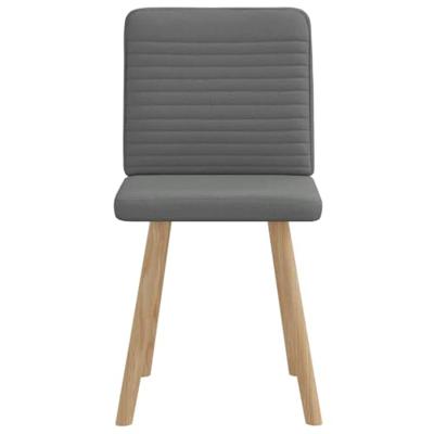 Eetkamerstoelen 2 st stof donkergrijs Eetkamerstoelen 2 st stof donkergrijs