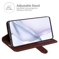 Casecentive Magnetische Leren Wallet case Huawei P50 bruin - thumbnail