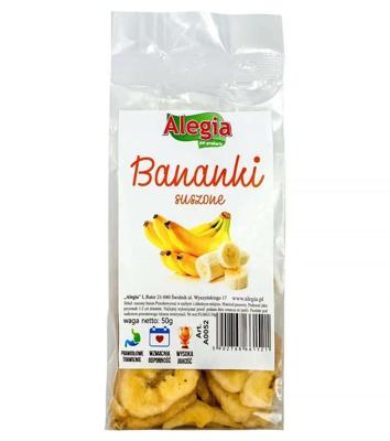 ALEGIA Dried bananas - snack voor knaagdieren en konijnen - 60g