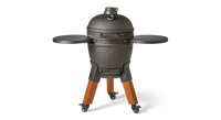 Moddern Kamado Black incl. Side-table & Wood-look Legs - thumbnail