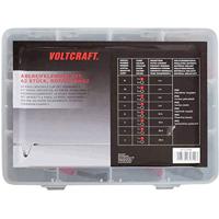 VOLTCRAFT 1417395 Krokodillenklemmenset Zwart, Rood Lengte: 230 mm 42 stuk(s) - thumbnail