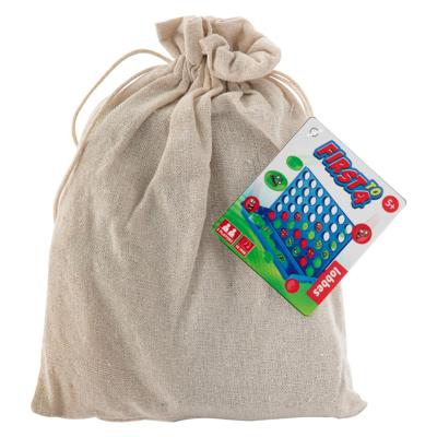 Grafix Spel first to 4 in katoenen tasje