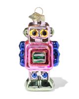HEMA Kersthanger 10cm glas robot - thumbnail