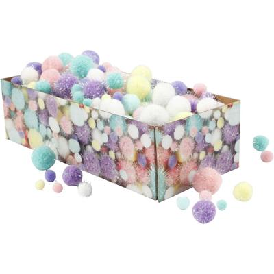 Creativ Company Pom-poms pastelkleuren, 400gr.