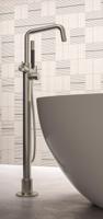Hotbath Afbouwdeel Archie Vrijstaande Badmengkraan Draaibare Uitloop RVS316 - thumbnail