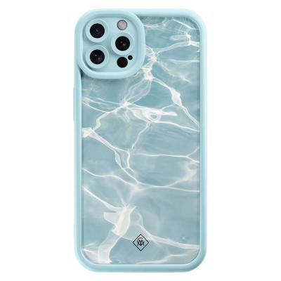 iPhone 12 Pro blauwe case - Aqua wave iPhone 12 Pro blauwe case - Aqua wave