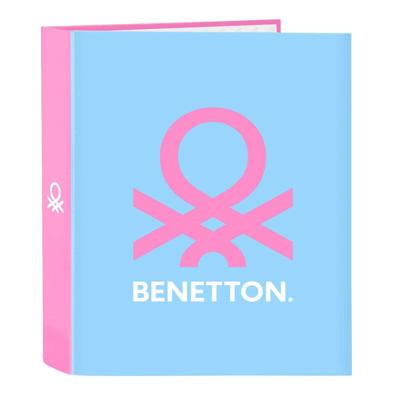 Ringmap Benetton Spring Roze Hemelsblauw A4 27 x 33 x 6 cm Ringmap Benetton Spring Roze Hemelsblauw A4 27 x 33 x 6 cm