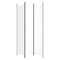 Kamerscherm met 3 panelen 150x220 cm stof wit - thumbnail