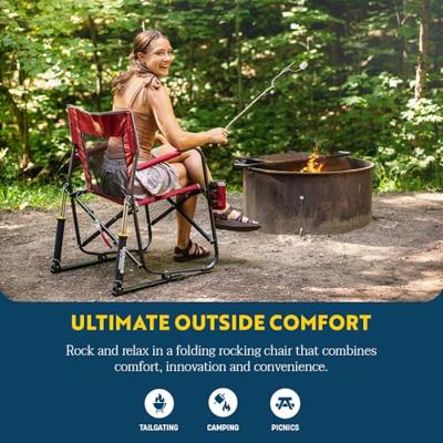 GCI Freestyle Rocker™ Campingstoel met schommelfunctie (zwart) - thumbnail