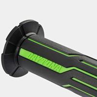 DAYTONA handvat "d-line" rubber grip d-lin sw/ngn 125 open - thumbnail