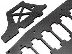 Main chassis woven graphite with servo plate (pro 3)