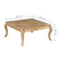 VidaXL Salontafel 80x80x40 cm massief mangohout - thumbnail