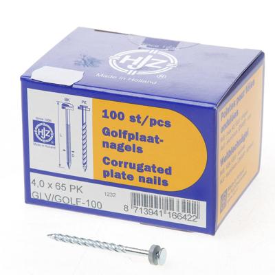 Golfplaatnagel geg. 65x4.0 Golfplaatnagel geg. 65x4.0