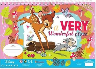 Disney Bambi kleurplaten met stencil en stickervel