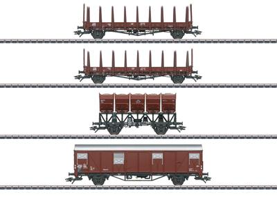 Märklin 46662 H0 4-delige set zelflossende wagens van de DB