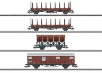 Märklin 46662 H0 4-delige set zelflossende wagens van de DB - thumbnail