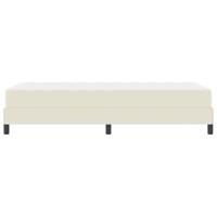 Bed met matras Crème 100 x 200 cm Kunstleer - thumbnail