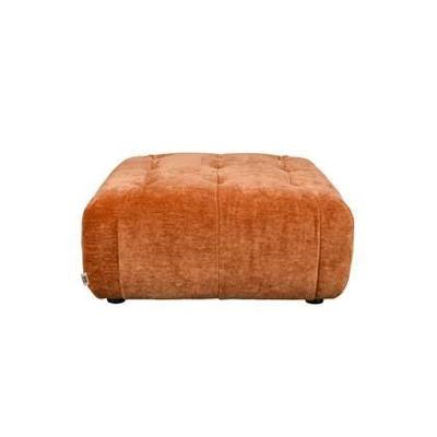 Dutchbone Hocker 'Giada' Velvet, kleur Terra