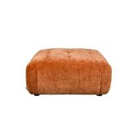 Dutchbone Hocker 'Giada' Velvet, kleur Terra - thumbnail