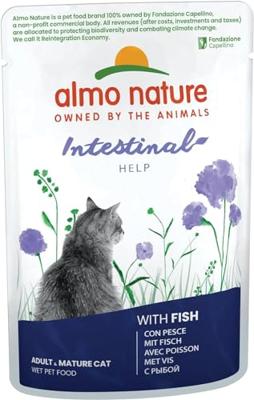 Almo Nature Functional sensitive met vis - natvoer voor volwassen katten met gevoelige en prikkelbare darmproblemen - 70 g - thumbnail