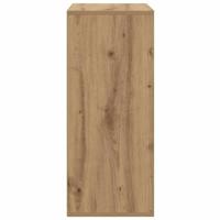 Boekenkast 60x30x71,5 cm bewerkt hout artisanaal eikenkleur - thumbnail