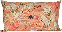Anna's Collection buitenkussen bloemen 30x50cm terra - thumbnail