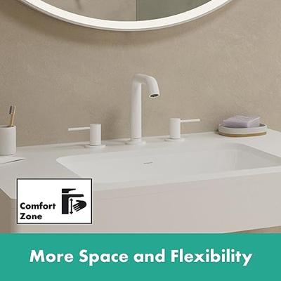 Hansgrohe Tecturis S 3-gats wastafelkraan 150 met afvoerplug, mat wit