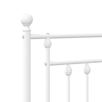 Hoofdbord 200 cm metaal wit Hoofdbord 200 cm metaal wit