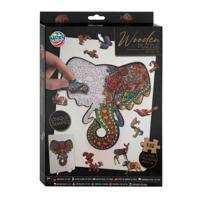 Creative Craft Group Houten legpuzzel olifant, 132st. - thumbnail