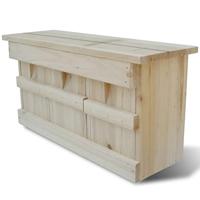 VidaXL Nestkast voor huismus 44 x 15,5 x 21,5 cm - thumbnail