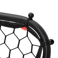 Voetbalrebounder verstelbaar 84x73x60-80 cm staal zwart - thumbnail